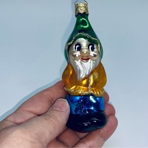 Authentic Star-Topped Inge-Glas German Made Christmas Ornament Dwarf